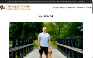 The Crafty Pup Dog Training website