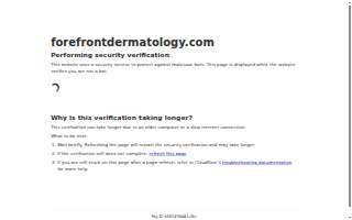 Forefront Dermatology of Bremerton website
