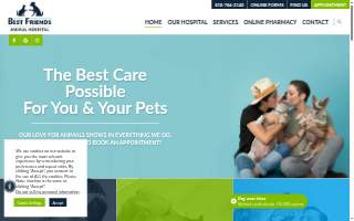 Best Friends Animal Hospital & Pet Resources website