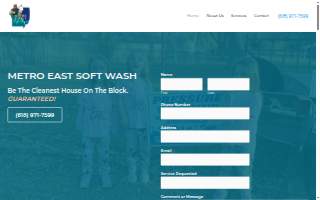 Metro East Soft Wash website