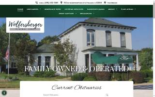 Wolfersberger Funeral Home website