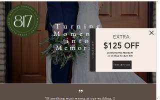 Wedding Company 817 website