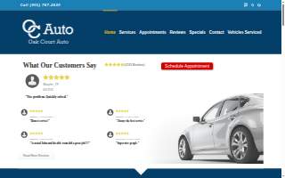 Oak Court Tire & Auto website
