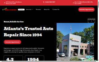 K & M Foreign & Domestic Auto Repair of Atlanta website