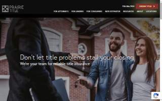 Prairie Title of Oak Park website