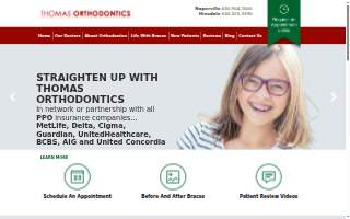 Thomas Orthodontics Oswego website
