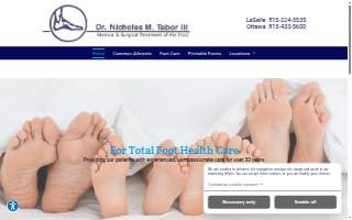 Tabor Podiatry website