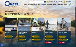Quest Watersports website