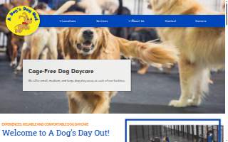 Doggy Day Spa Grooming website