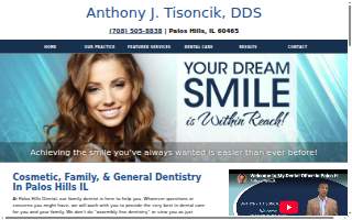 Palos Hills Dental website