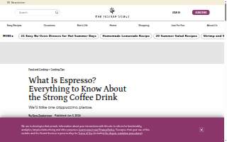 Espresso Cafe website