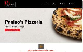 Panino's Pizzeria - Park Ridge website