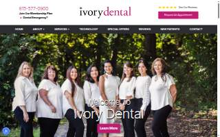 Ivory Dental website