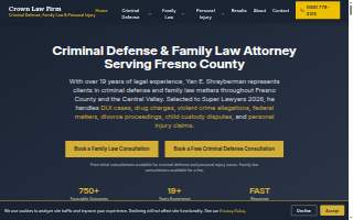 Crown Law Firm website