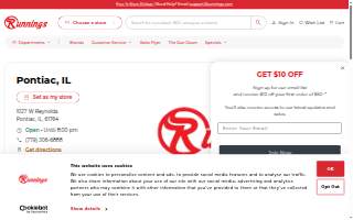 Runnings website