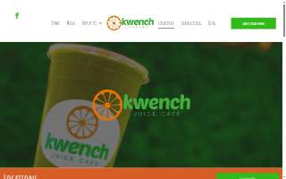 Kwench Juice Cafe website