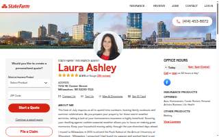 Laura Ashley - State Farm Insurance Agent website
