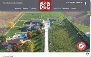 Alpha Dog Training Center website