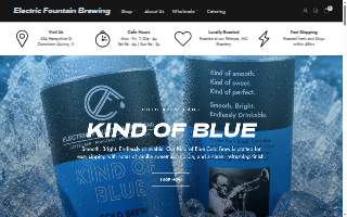 PrintWithMe Print Kiosk at Electric Fountain Brewing Coffee Bar + Roastery website