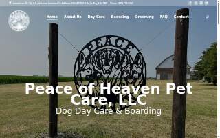 Peace of Heaven Pet Care, LLC website