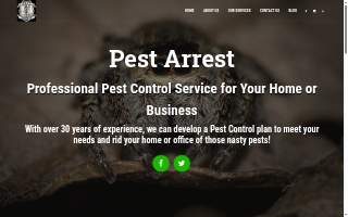 Pest Arrest Pest Control website