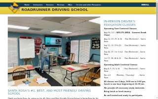 Road Runner, Truck Driving School website