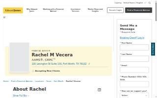 Edward Jones - Financial Advisor: Rachel M Vecera, AAMS®|CRPC™ website