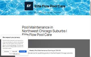 Elite Flow Pool Care website