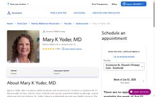 Mary K. Yoder, MD website