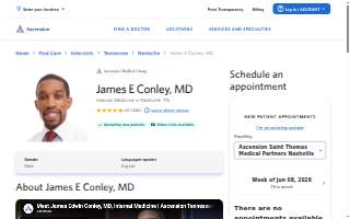 James E. Conley, MD website