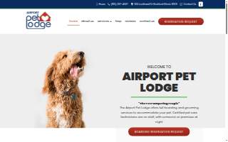 Airport Pet Lodge website