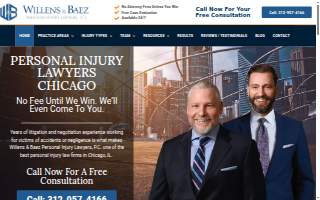 Willens & Baez Personal Injury Lawyers, P.C. website