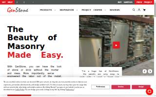 Genstone Construction website