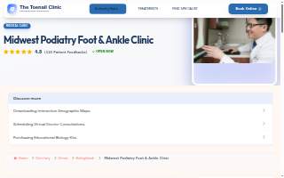 Midwest Podiatry Foot & Ankle Clinic website