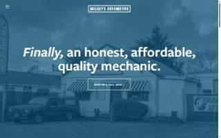 Mickey's Automotive Services website