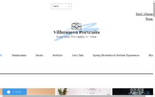 Villanueva Portraits website