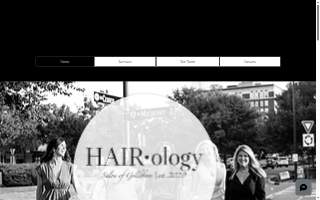Hairology Salon and Spa website