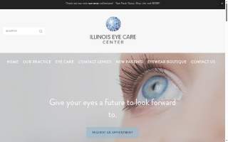 Illinois Eye Care Center website