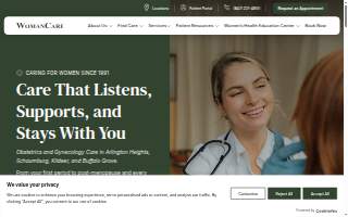 WomanCare PC website