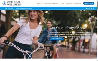 One Goal Wellness website