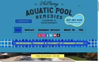 Aquatic Pool Remedies website