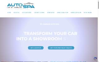 St. Charles Auto Spa website