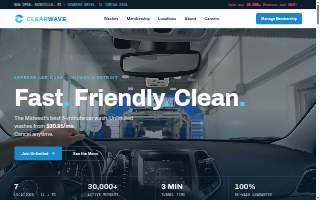 Clearwave Car Wash website