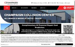 Champaign Collision Center website