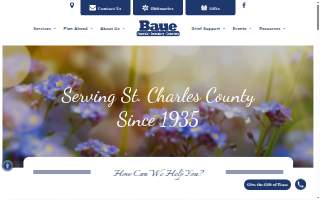 Baue Funeral Home St. Charles website