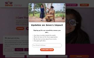 Seva Senior Home Care Services website