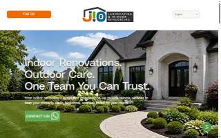 JIO Landscaping & In-Door Remodeling website