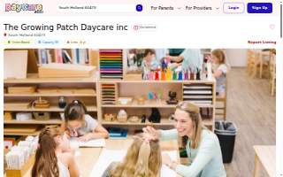 The Growing Patch Daycare website
