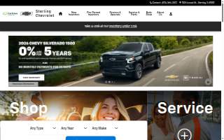 Sterling Chevrolet website