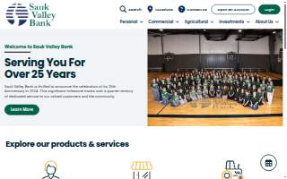 Sauk Valley Bank website